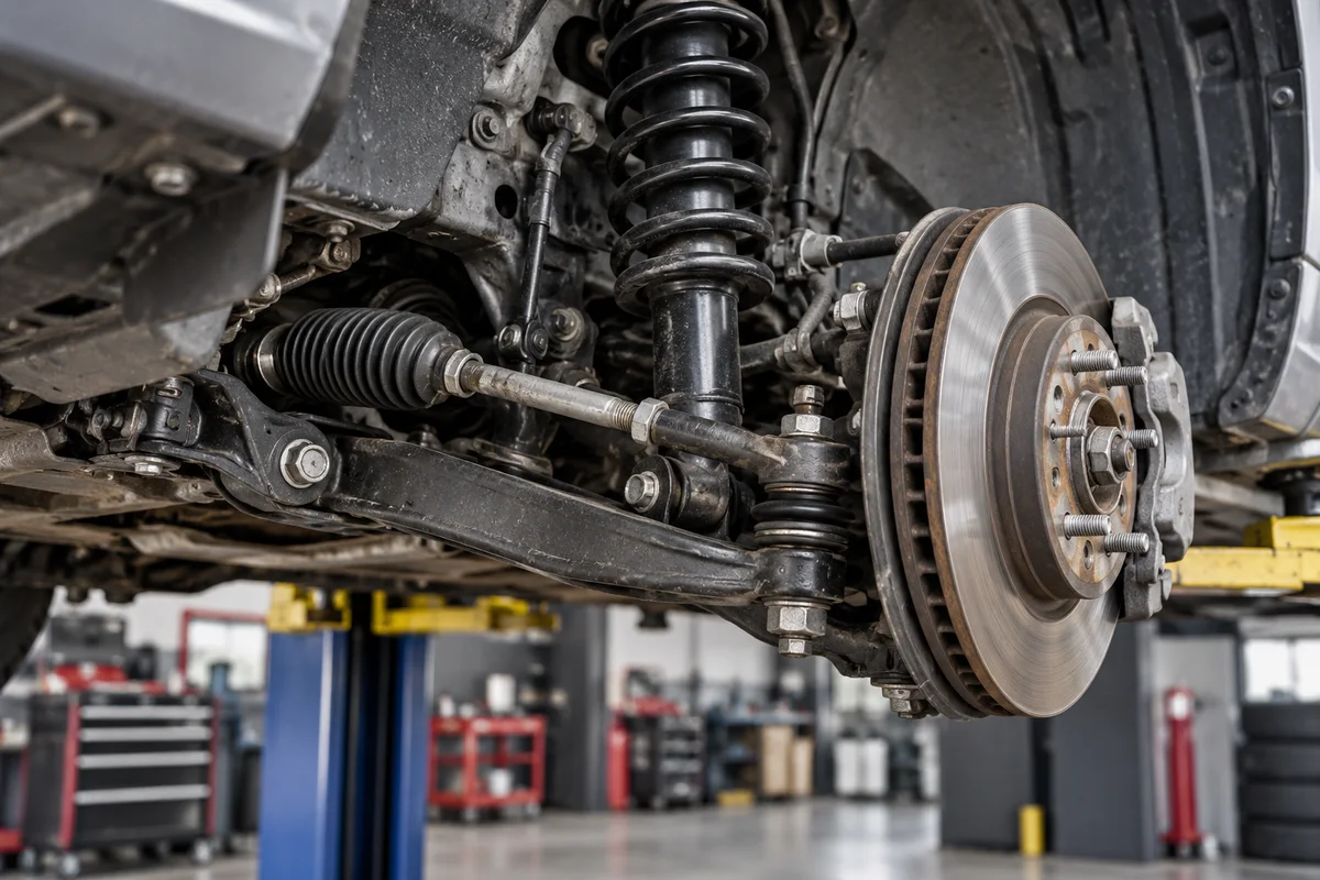 Vehicle suspension and steering components
